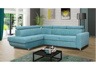 Bloos Canapé Wunnlandschaft Stoff Eck Canapé Design Textil Canapé L-Form Miwwel