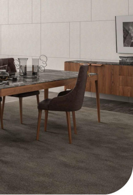 Iesszëmmerméiwel Stull Luxus Iesszëmmerstill Bruin Bequem Textilstiller