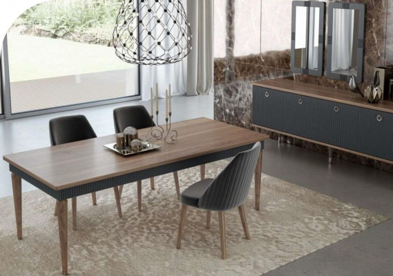Groue Moderne Luxus Stull Still Eenzelsëtz Holzméiwele Kichestill