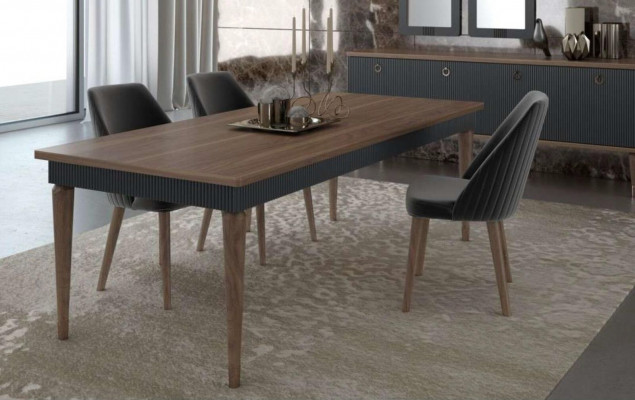 Groue Moderne Luxus Stull Still Eenzelsëtz Holzméiwele Kichestill