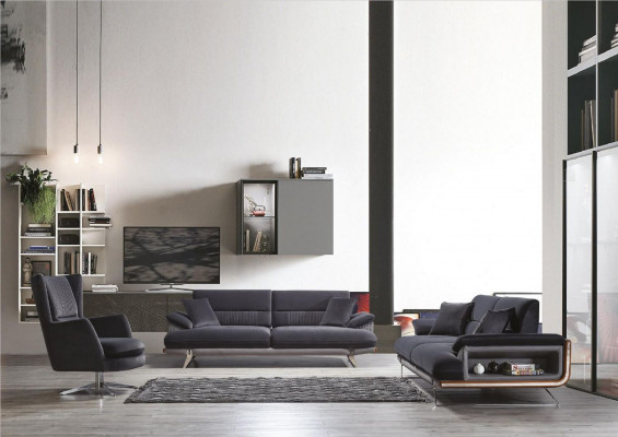 Sofasëtzkombinatioun 3+3+1 Sëtzer Sofas Fotell Sëtzkombinatioun Stoff Livingraum