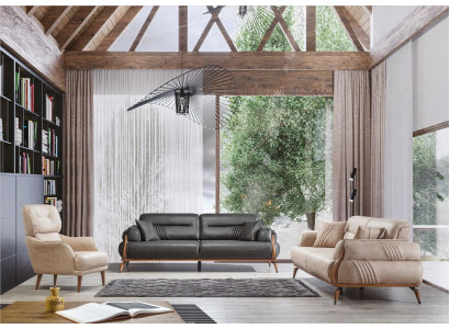 Design Sofa Sofagarnitur 321 Sëtz Set Garnitur Polstersofa Sofas Neit