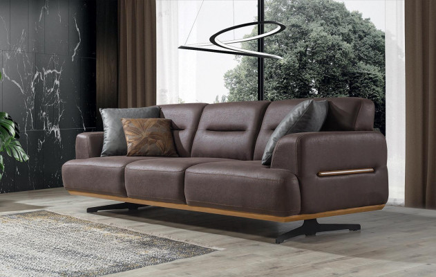 Canapé 3 Sëtzer + Fotel Living-Zëmmer Canapé Fotel Lieder Miwwelen Luxus Set