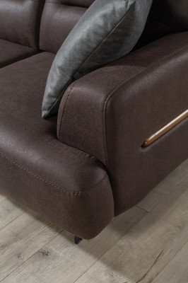 Canapé 3 Sëtzer + Fotel Living-Zëmmer Canapé Fotel Lieder Miwwelen Luxus Set