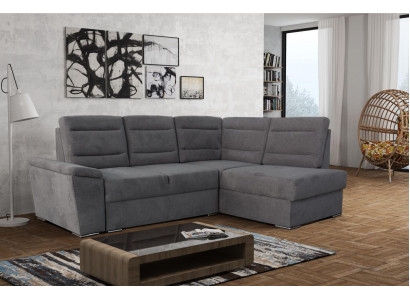 Schlofgaff Relax Sëtz Miwwel Wunnlandschaft Sofa Canapé Ecksofa L-Form Polster Nei