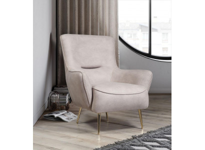 Fautëuil Eenzelsëtz Luxus Polster Sëtz Designer Sëtz Wäiss Lieder Modern Nei