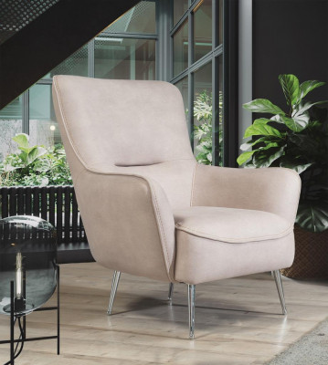Sessell Fauteuil Ohrensessel 1-Sëtz Stoff Luxus Wunnzëmmer Modern.