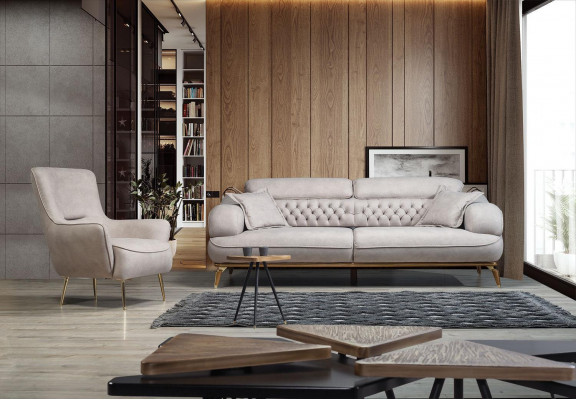 Fauteuil Këssen Miwwelen Relax Design Miwwelen Wäiss Lounge Luxus Eenzelstull