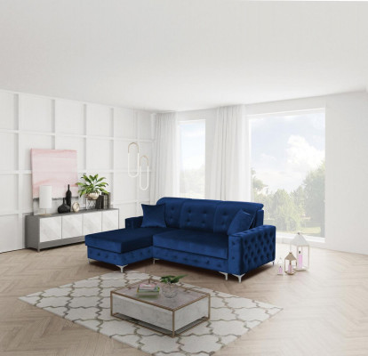 Chesterfield Schlof Canapé Sofa Gepolstert Miwwelen Ecksofa L-Form Sofa Modern