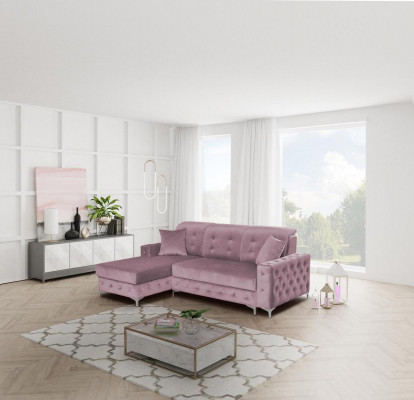 Chesterfield Schlof Canapé Sofa Gepolstert Miwwelen Ecksofa L-Form Sofa Modern