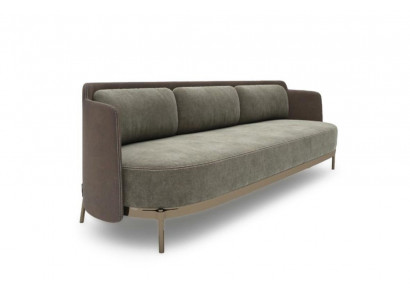 Modern Zofa 3 Sëtzer Wunnzëmmer Polster Textil Luxus Couch 228cm Stoff