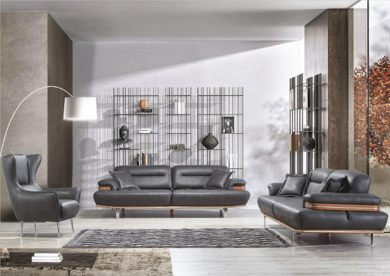 Canapé-Set Set 321 Sëtzer Lieder Canapé Couch Garnitur Design Couchen