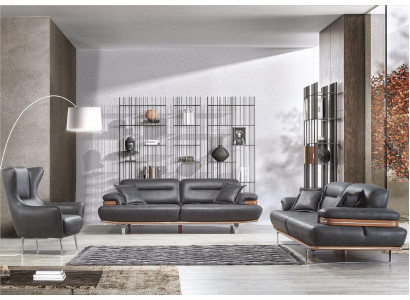 Canapé-Set Set 321 Sëtzer Lieder Canapé Couch Garnitur Design Couchen