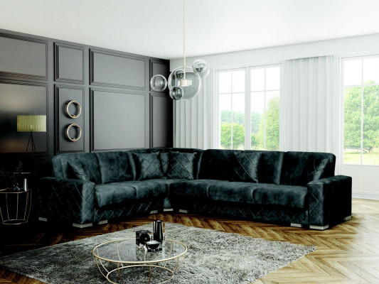 Design Sofa Ecksofa Samt Wunnlandschaft Miwwelen Canapé L-Form Schlofssofa Canapéen Nei
