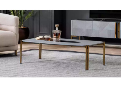 Canapé-Dësch Kaffisdësch Wunnzëmmer Wäiss Luxus Canapé-Dëscher Design Holz