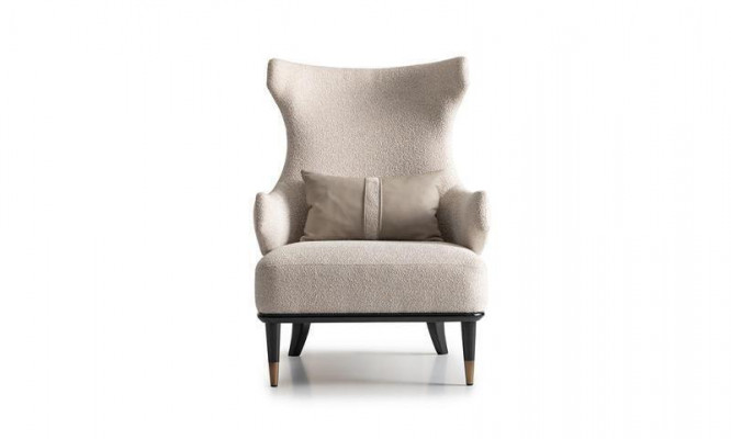 Fotellsgrupp Wunnzëmmer Barschränk Modern Ouerfotell Beige Schaf