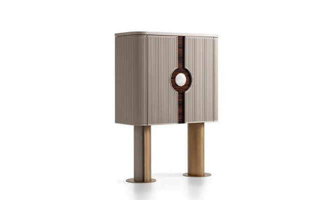 Fotellsgrupp Wunnzëmmer Barschränk Modern Ouerfotell Beige Schaf