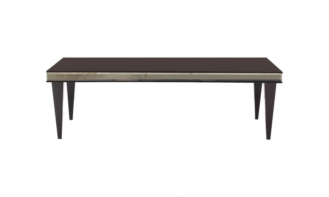 Iess-Eck Iesszëmmer Iess-Grupp Luxus Iessdësch Still Schwaarz Holz 7 Deeler