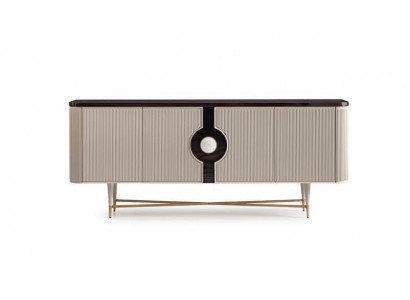 Sideboard Anrichte Schaf Kommode Holz Holzschaf Beige Luxus Design