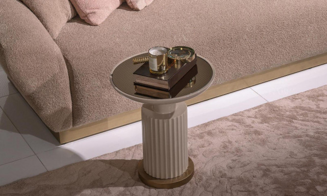 Chaiselongue Grupp Sofa Bäizëlltëscher Polster Stoff Modern 3tlg Set