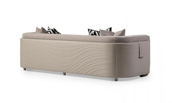 Viersëtzer Canapé 4-Sëtzer Stoffcanapé Polstercanapé Gro Modern Canapéën Nei