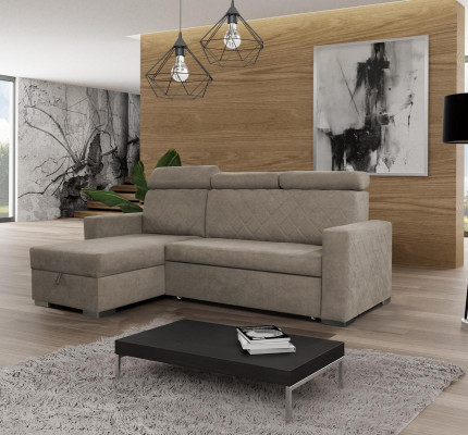 Design Canapé Lounge Eck Modern Textil Ecksofa L-Form Wunnlandschaft Relax Sëtz