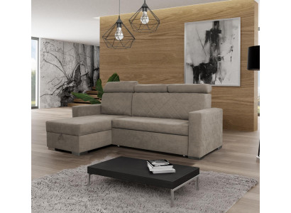Design Canapé Lounge Eck Modern Textil Ecksofa L-Form Wunnlandschaft Relax Sëtz