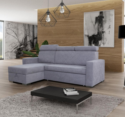 Design Canapé Lounge Eck Modern Textil Ecksofa L-Form Wunnlandschaft Relax Sëtz