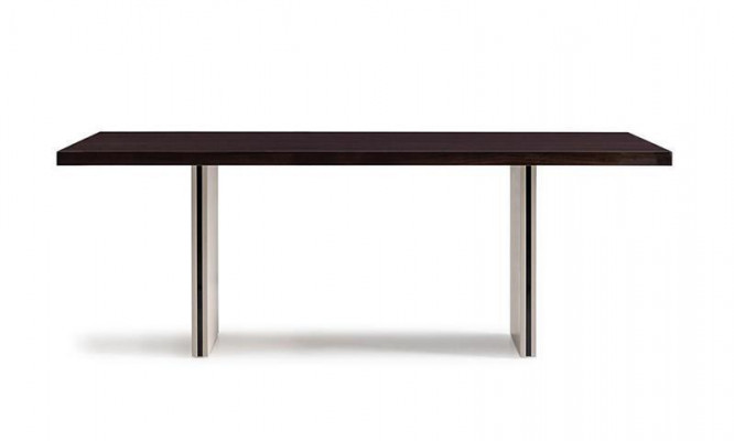 Iesszëmmerdësch Iessdësch Dësch Holz Brong Iesszëmmer Iesskutsch Miwwelen