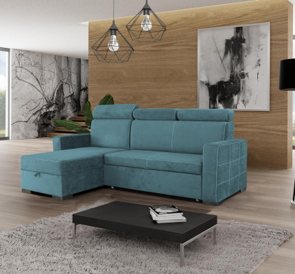 Wunnecouch L-Form Polstermaterial Stoff Modern Eck Entspanung Sitz Luxus Miwwelen Wunnlandschaft