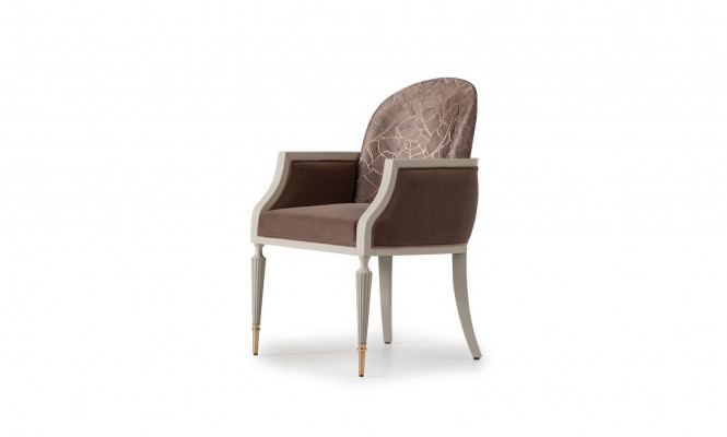 Still Sessel Design Cocktailsessel Sëtzer Beige Stoff Polster.