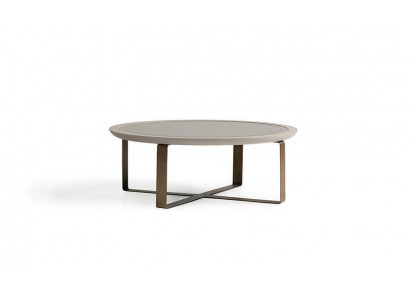 Couchtisch Modern Bäistelltisch Kaffisdësch Sofadësch Beige Metall