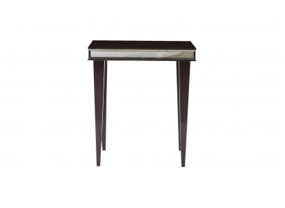 Niewentafel Kaffisdësch Couchtisch Sofadësch Holz Wunnzëmmer Brong