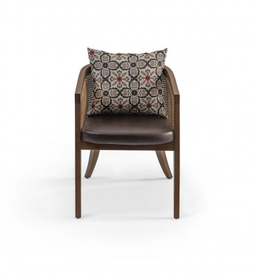 Iesszëmmer Holzstull Design Armleunestull Modern Miwwelen Ariichtung Still