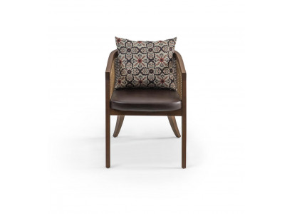 Iesszëmmer Holzstull Design Armleunestull Modern Miwwelen Ariichtung Still