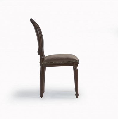 Designer Luxus Klassesch Esstull Still Sëtz Polstersëtz Holz