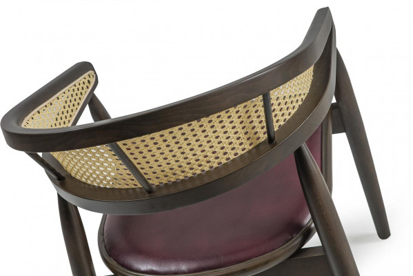 Design Armlehnstull Braun Holzstull Nei Miwwel Sëtz Iesszëmmer Ariichtung