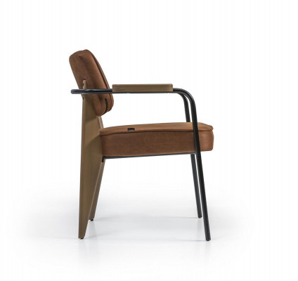 Iesszëmmerstull Luxusstull mat Armleef Designer Neien Ariichtung Armleefstull