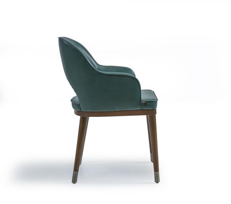 Luxus Stull mat Äermelen Designer Iesszëmmer Neit Modern Miwwel Polstersëtz