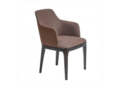 Design Lounge Stull mat Armleef Esszëmmer Gepolstert Still Nei