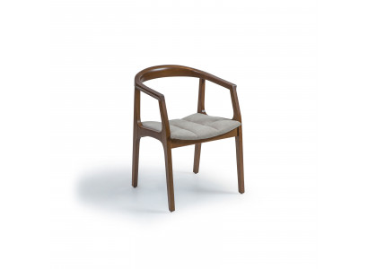 Brongen Stull mat Äermleef Modern Iesszëmmer Holz Stull Ariichtung Design