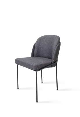 Luxus Gro Stull Iesszëmmer Polster Stoff Miwwelen Neie Designer Still