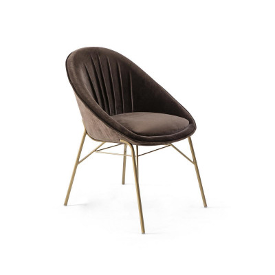 Iesszëmmerstull Luxus Brong Stull Modern Designer Ariichtung Neit Miwwel