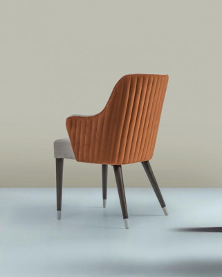 Luxus Stull mat Armleenen Grau Polstersëtz Modern Iesszëmmer Designer Miwwelen