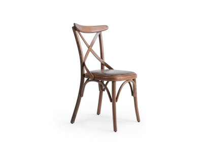 Holz Designer Stull Luxus Iesszëmmer Miwwelen Brong Nei Ariichtung