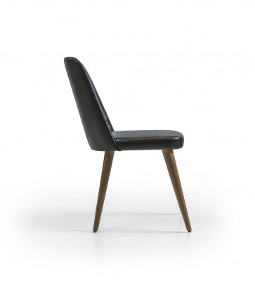 Luxus Ariichtung Neit Stull Polster Schwaarz Miwwelen Designer Still Iesszëmmer