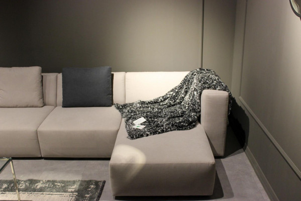 U-Form Sofa Modern Ecksofa mat Couchtisch Polstersofa Wunnzëmmer Miwwelen