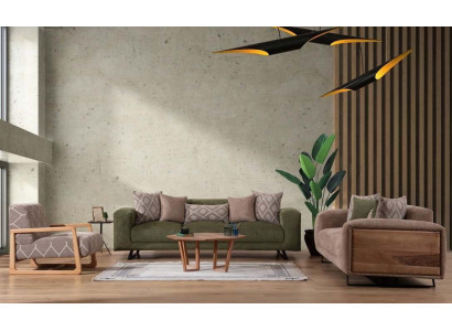 Stilvoll Wunnzëmmer Sëtzmöbel Designer Sofa Garnitur Véiersëtz Sessel