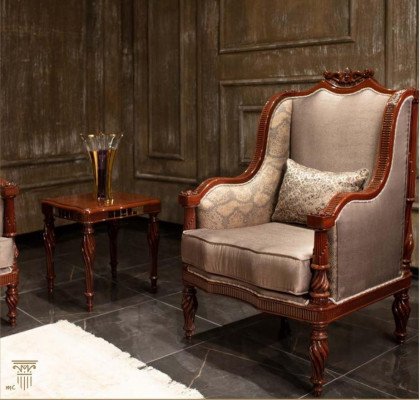 Klassesch Wunnzëmmer Polstergarnitur 3+1 Sëtzer Designer 2tlg Set Nei