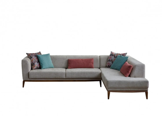 Gro Vagina Eckcouch L-Form Wunnlandschaft Wunnzëmmer Couchë Luxus Canapéen